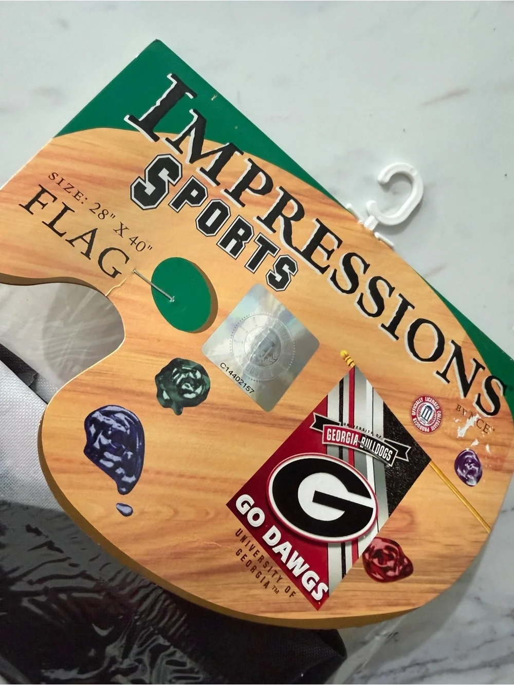 Impressions Black Georgia Bulldogs 'Go Dawgs' Flag